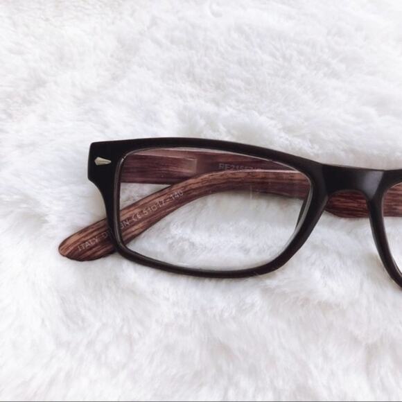 Hugo Light Wood Black Reading Glasses - Picture 7 of 9